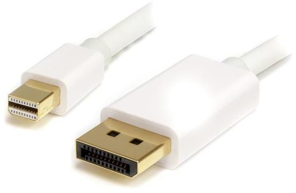 STARTECH.COM 2m 6 ft White Mini DisplayPort to DisplayPort 1.2 Adapter Cable M/M - DisplayPort 4k